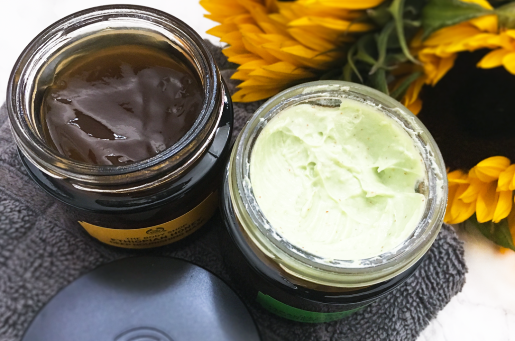 The Body Shop Honey and Matcha Face mask