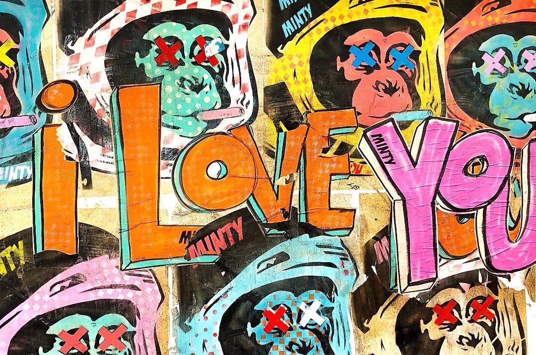 Brighton Minty Street Art - I Love You